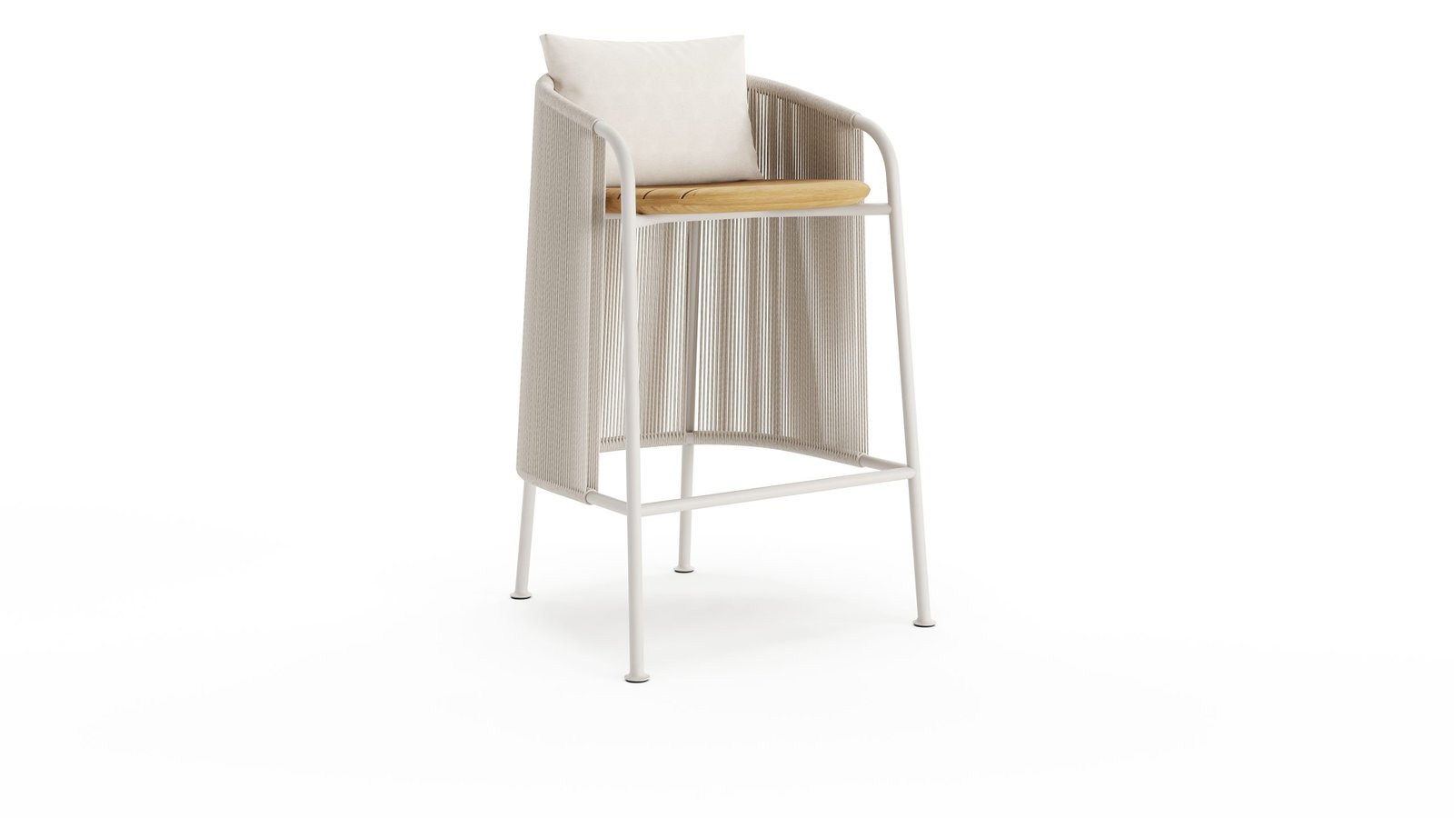 Wing BarStool HB Wood BR